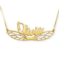 Personalized Fairy Wing Name Necklace