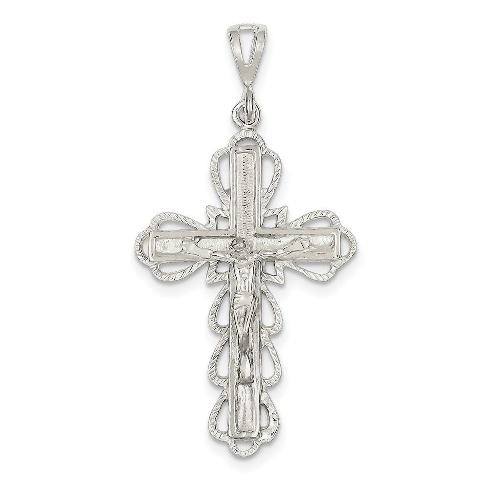 Diamond-Cut Crucifix Pendant
