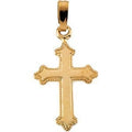 Gold Child's Cross Pendant