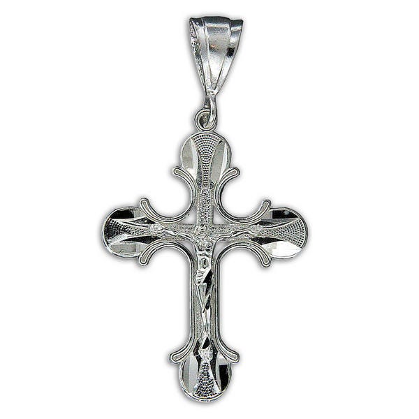 Sterling Silver Or Stainless Steel Crucifix Pendant