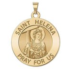 Saint Helena Round Religious Medal