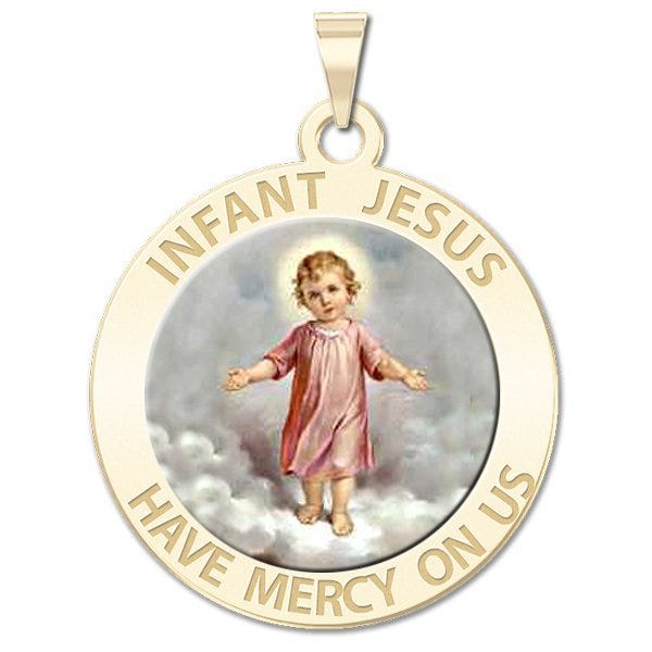 Infant Jesus Religious Medal "Color