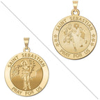 Basketball - Saint Sebastian Doubledside Sports Religious Medal