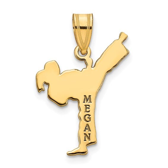 Personalized Girl Karate Charms