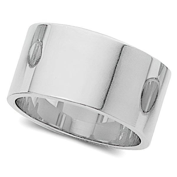 14K White Gold Approx. 0.31 Inch Flat Wedding Band