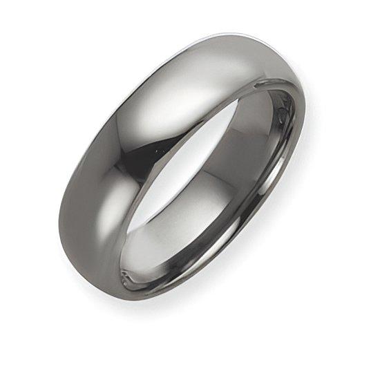 Tungsten Approx. 0.28 Inch Polished Wedding Band