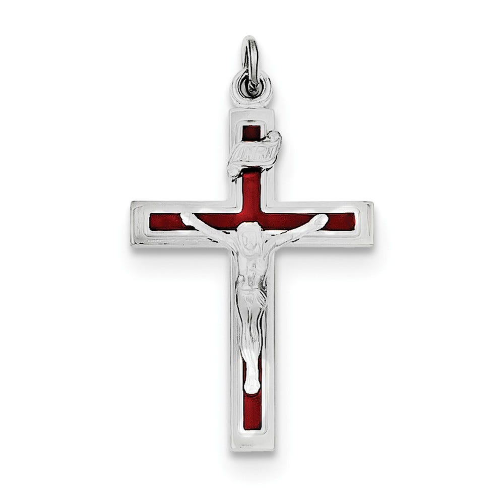 Enameled Crucifix Pendant
