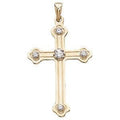 Cross Pendant With Diamonds