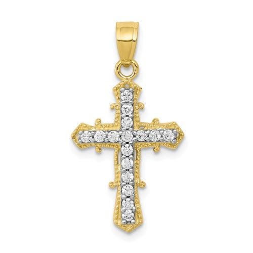 Cz Cross Pendant