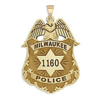 Personalized Milwaukee Wisconsin Police Badge with Your Number