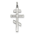 Sterling Silver Eastern Orthodox Cross Pendant