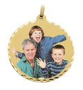 Approx. 1.50 Inch Large Round Photo Pendant