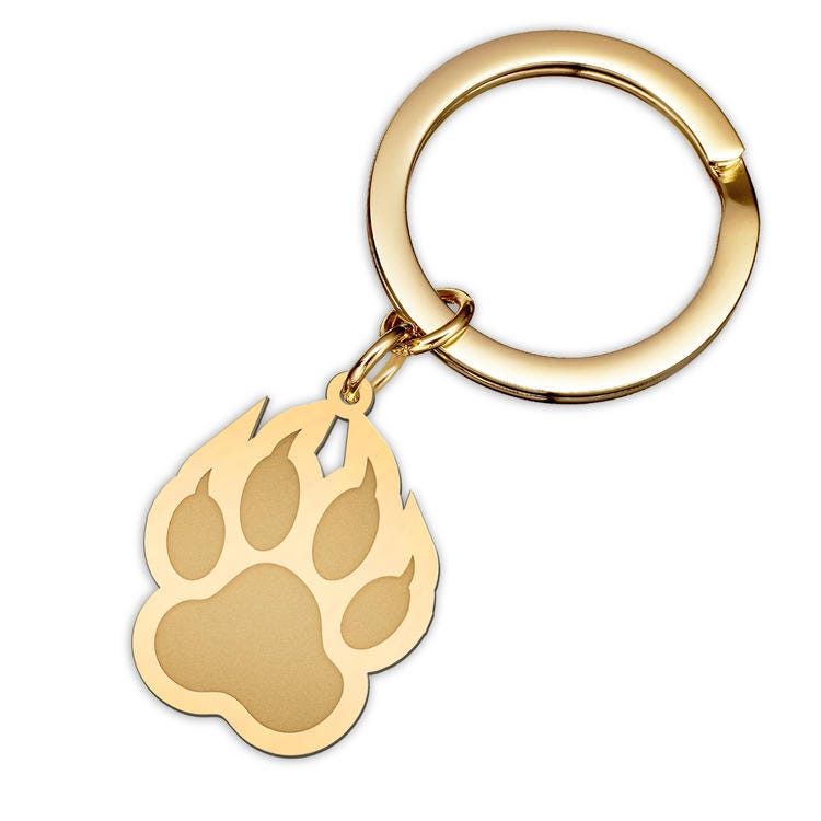 Cat Paw Print Keychain