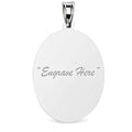 Engravable Oval Charm