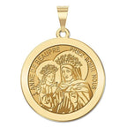 Saint Anne De Beaupre Round Religious Medal