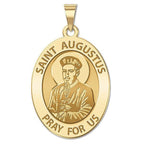 Saint Augustus Oval Religious Medal