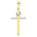 Two-Tone Cross Pendant