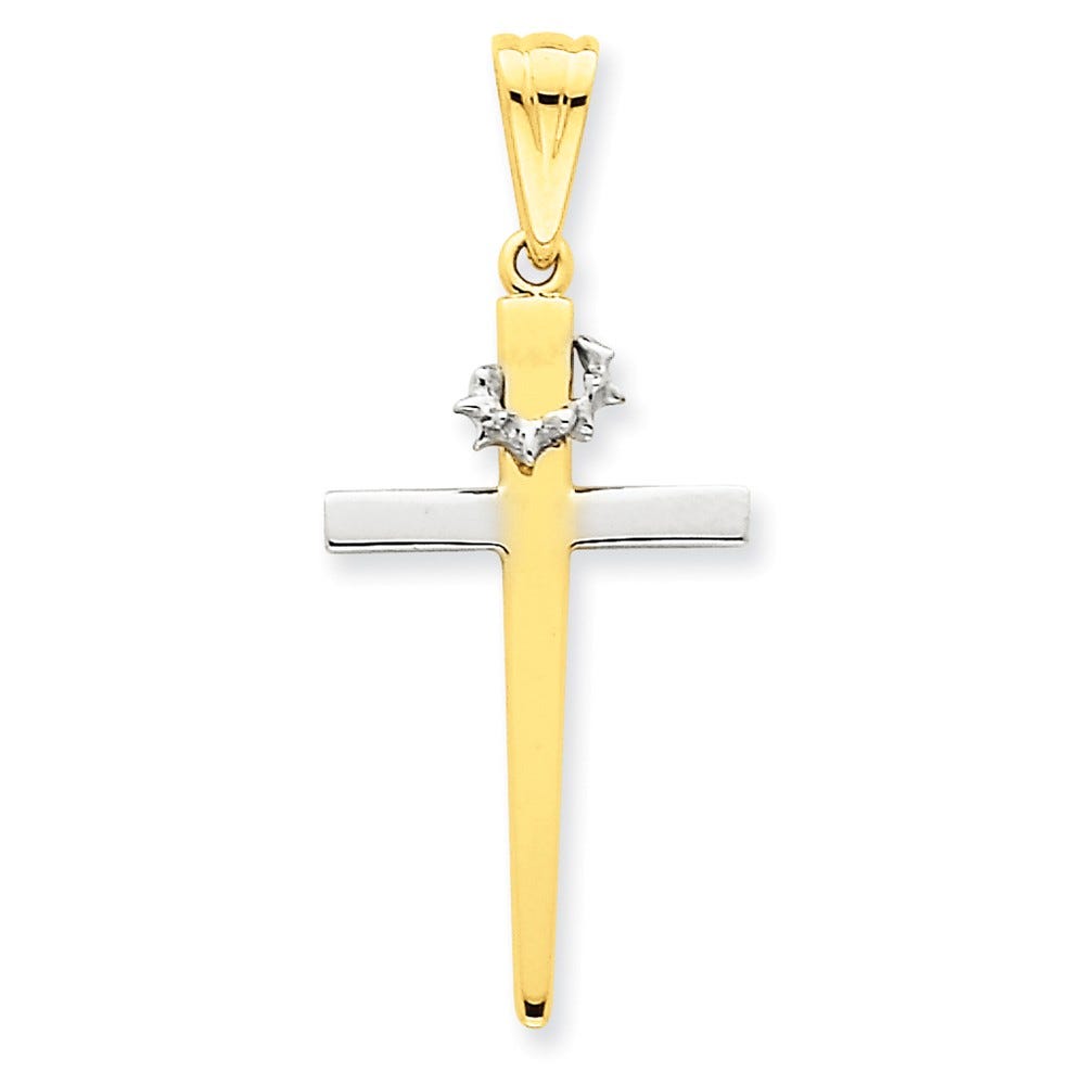 Two-Tone Cross Pendant