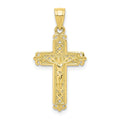 10K Gold Plated Crucifix Pendant