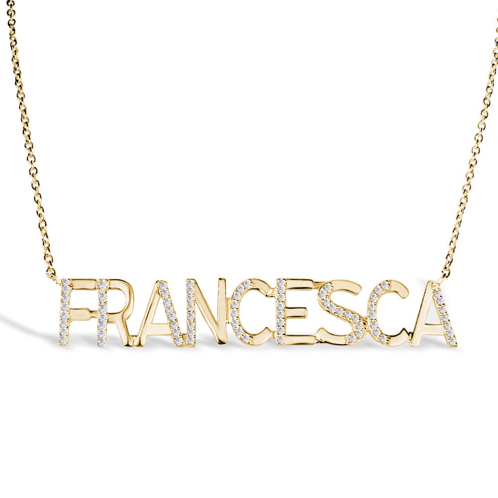 Script Diamond Name Necklace