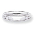 14K White Gold Approx. 0.16 Inch Milgrain Wedding Band