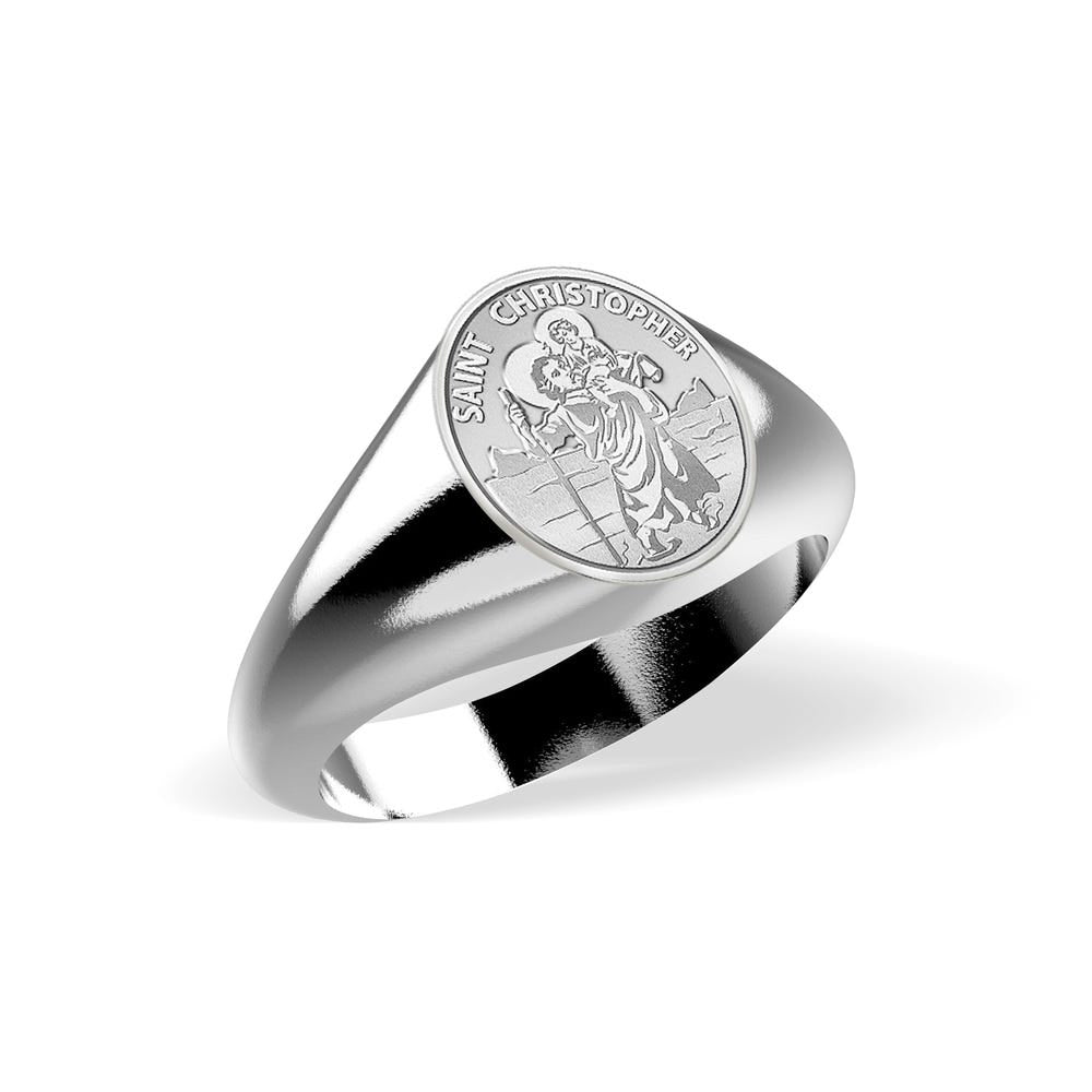 Saint Christopher Signet Ring