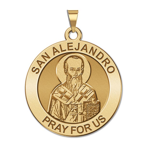 San Alejandro Round Religious Medal