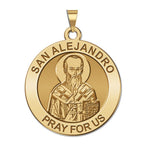 San Alejandro Round Religious Medal