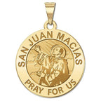 San Juan Macias Round Religious Medal
