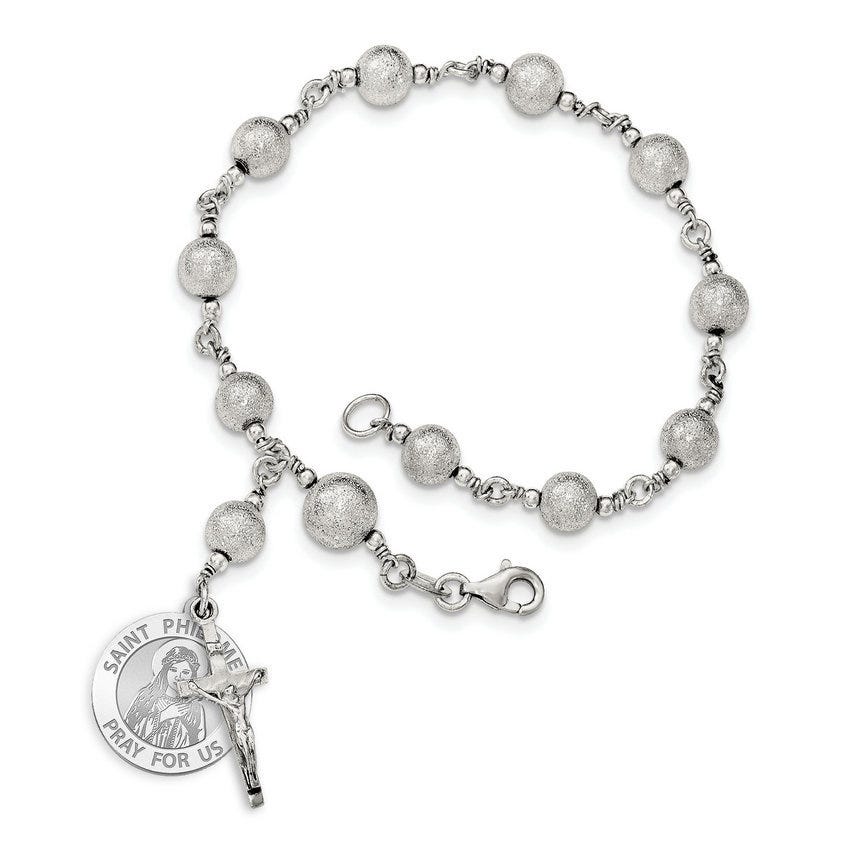 Saint Philomena Rosary Bracelet