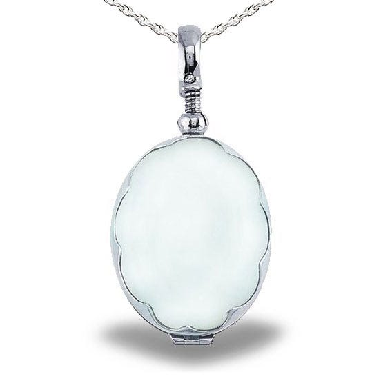 Glass Oval Photo Locket