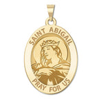 Saint Abigail Religious Medal - Oval