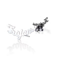 Pair of Usc Trojan Script Earrings