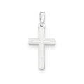 14K White Gold Polished Latin Cross Pendant