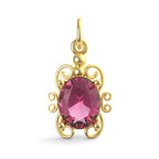 Filigree July Stone Charm(4764-007)