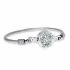 Saint Francis Of Assisi Bangle Bracelet