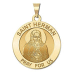 Saint Herman Of Alaska Round Religious Medal
