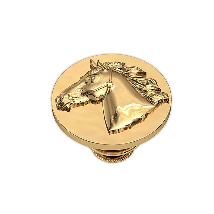 Racehorse Round Disc Tie Tac