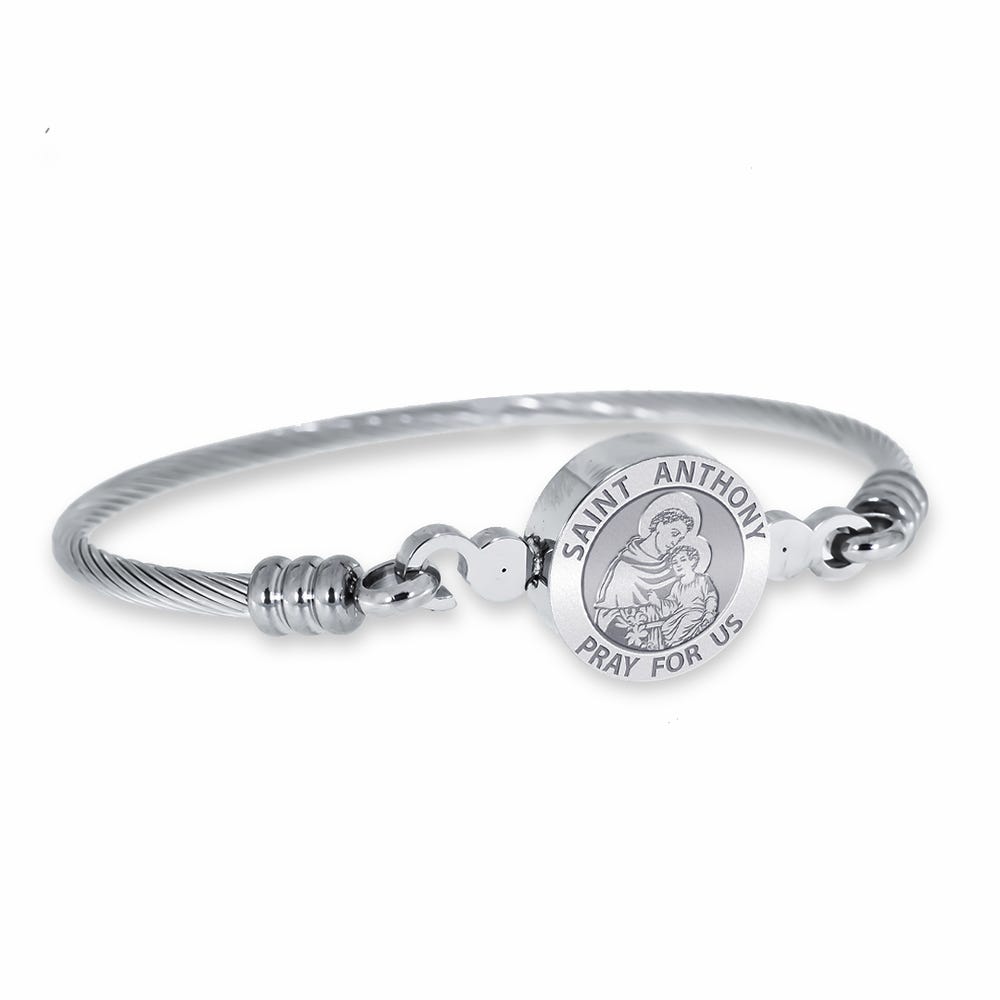 Saint Anthony Bangle Bracelet