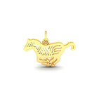 Flat Zebra Charm