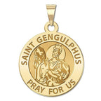 Saint Gengulphus Round Religious Medal