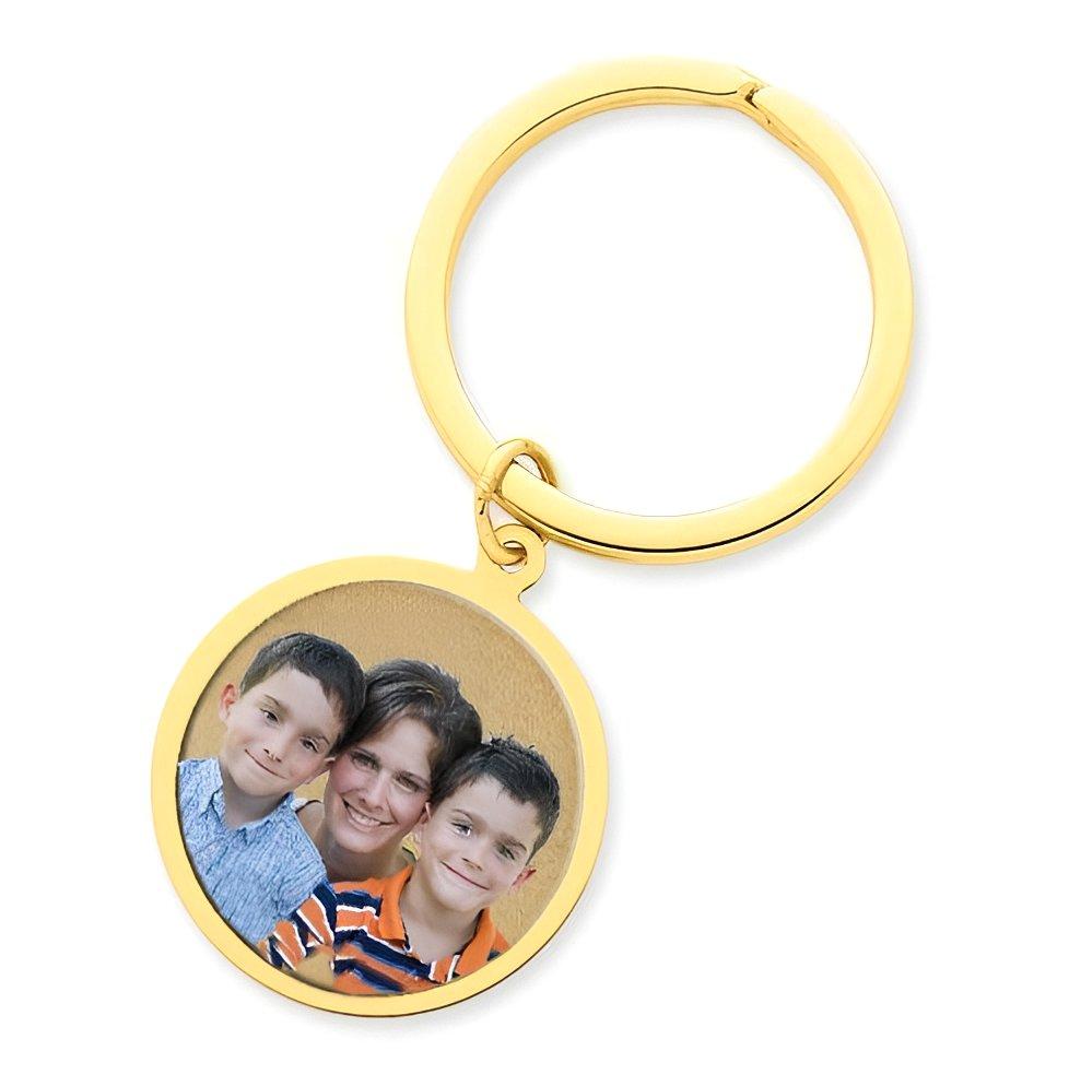 Photo Engraved Round Keychain