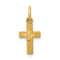 14K Tiny Cross Charm