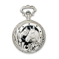 Charles Hubert Photo Chrome Tone Horse Pocket Watch