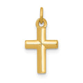 14K Polished Cross Pendant