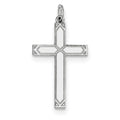 Sterling Silver Laser Designed Cross Pendant
