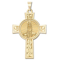 Saint Lazarus Cross Religious Medal
