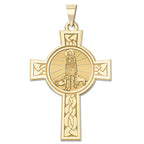 Saint Lazarus Cross Religious Medal