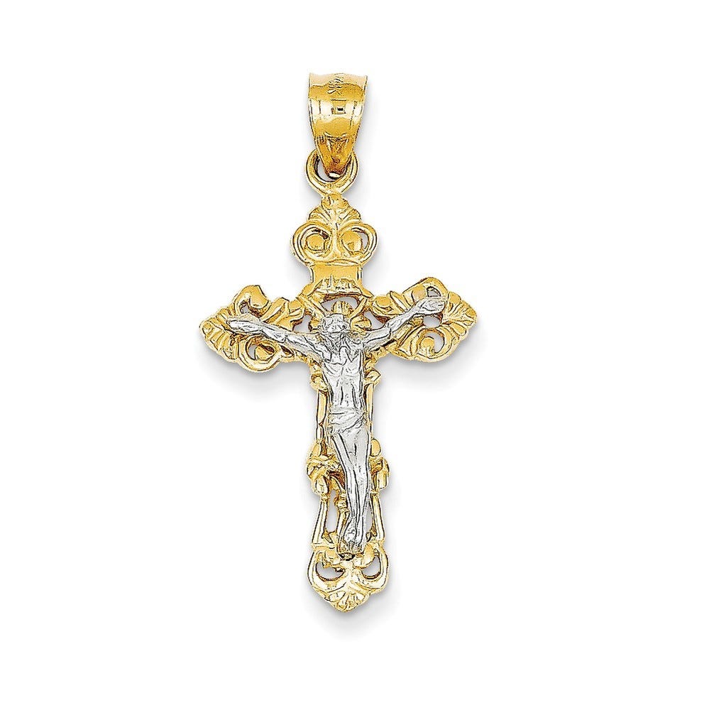 Fleur De Lis Crucifix Pendant