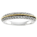 Two Tone Bridal Anniversary Band
